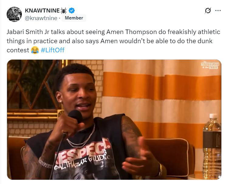 小贾：赞叹火箭队出色球员 KD是儿时偶像 阿门运动才华无匹