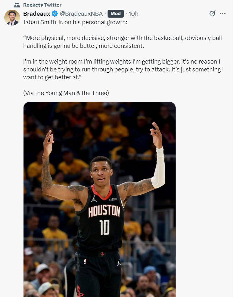 小贾：赞叹火箭队出色球员 KD是儿时偶像 阿门运动才华无匹