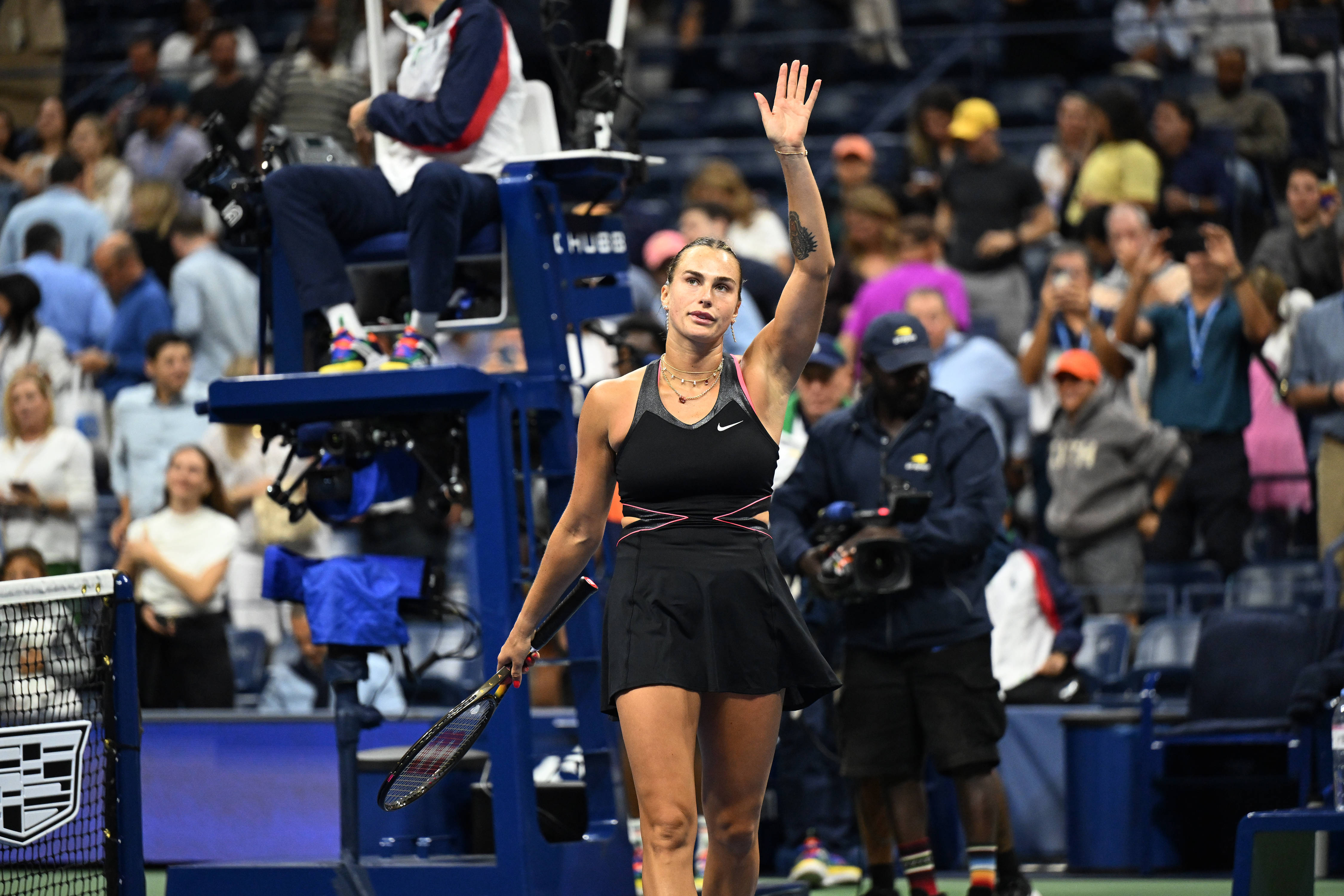 (体育)网球——美网:萨巴伦卡晋级